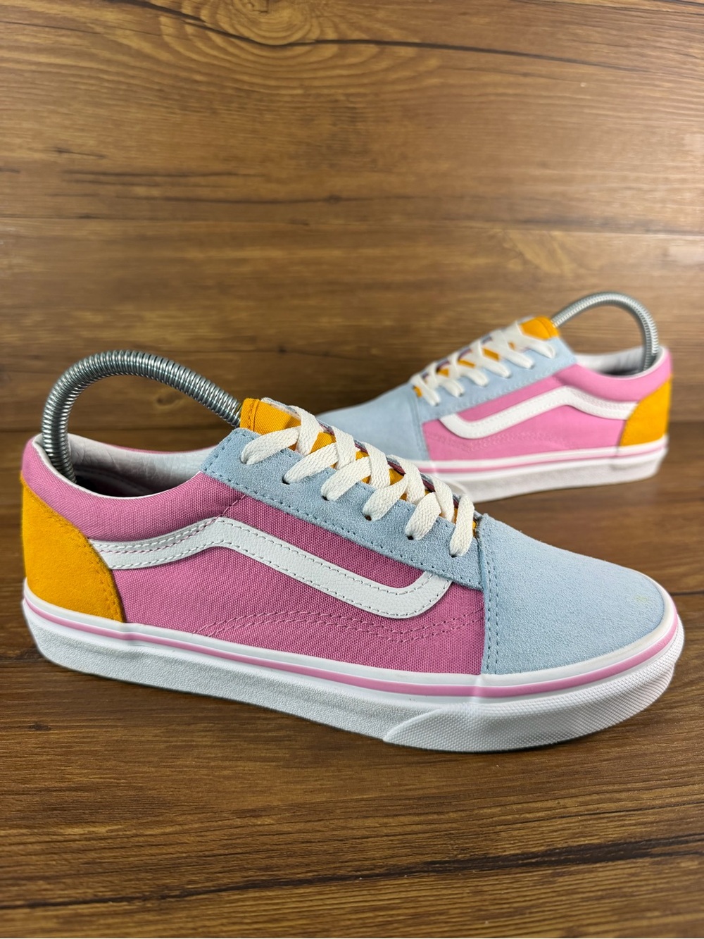 VANS Old Skool Pastel Colorblock Sneakers Size 6Y Shoes